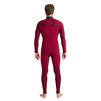 C-Skins NuWave Wired 5/4mm Mens LQS Chest Zip Winter Wetsuit 2026 - Black / Meteor / Blue