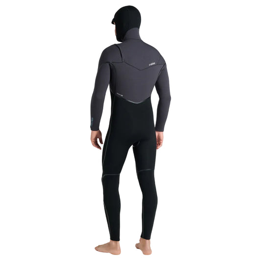 C-Skins NuWave Wired 5/4mm Mens LQS Hooded Winter Wetsuit 2026 - Black / Meteor / Blue