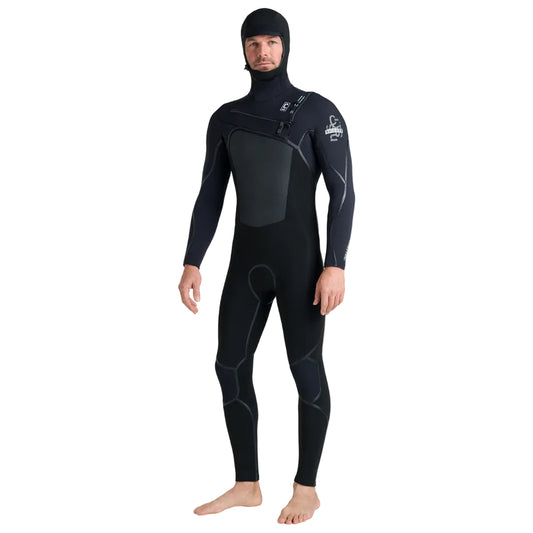C-Skins NuWave Wired 6/5mm Mens GBS Hooded Winter Wetsuit 2026 - Black / Blue