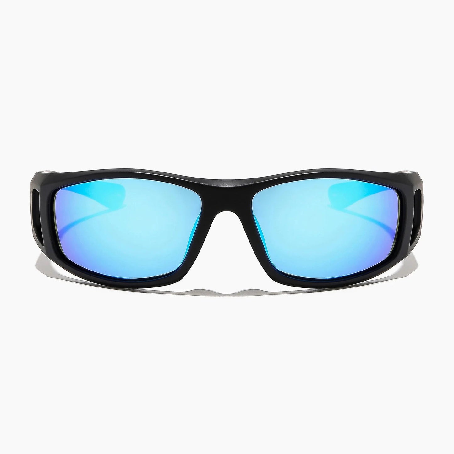 Ritual Dragster Sunglasses - Matte Black / Blue Reflective