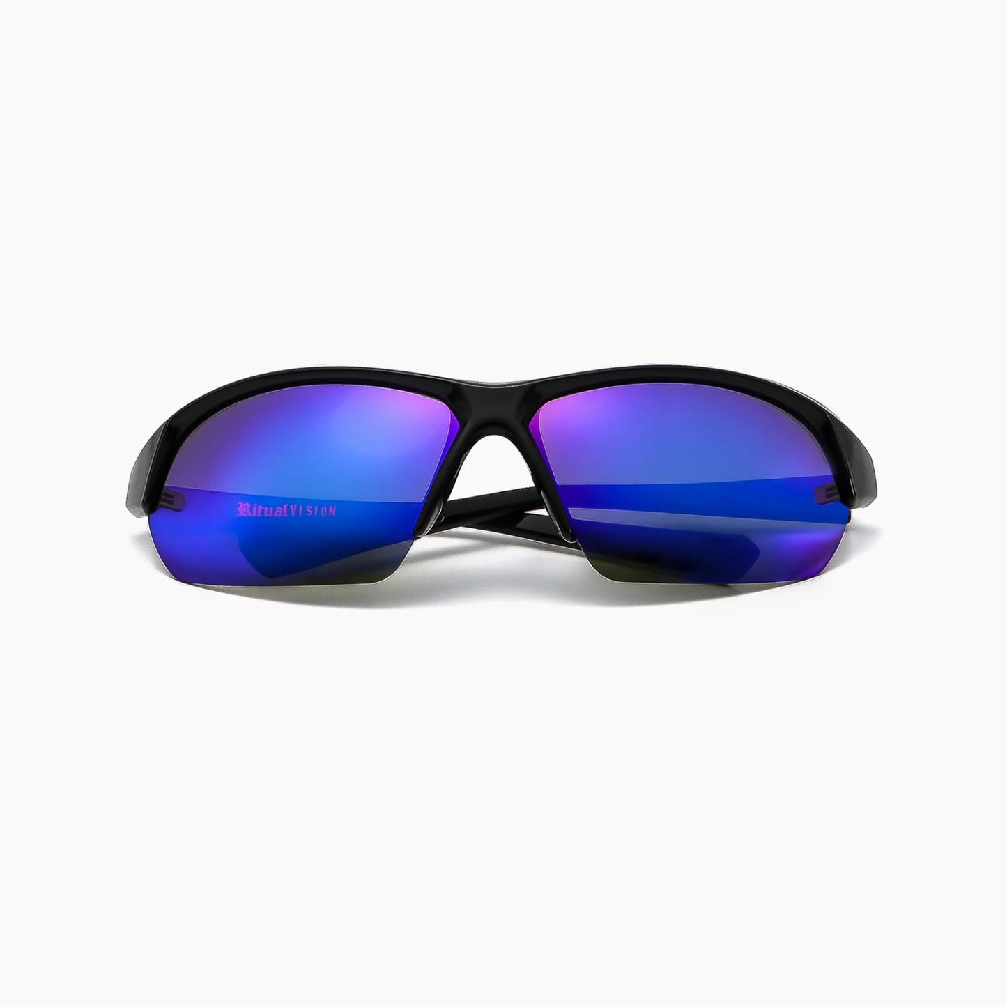 Ritual Vision Break & Enter Sunglasses – Polished Black / Reflective Blue
