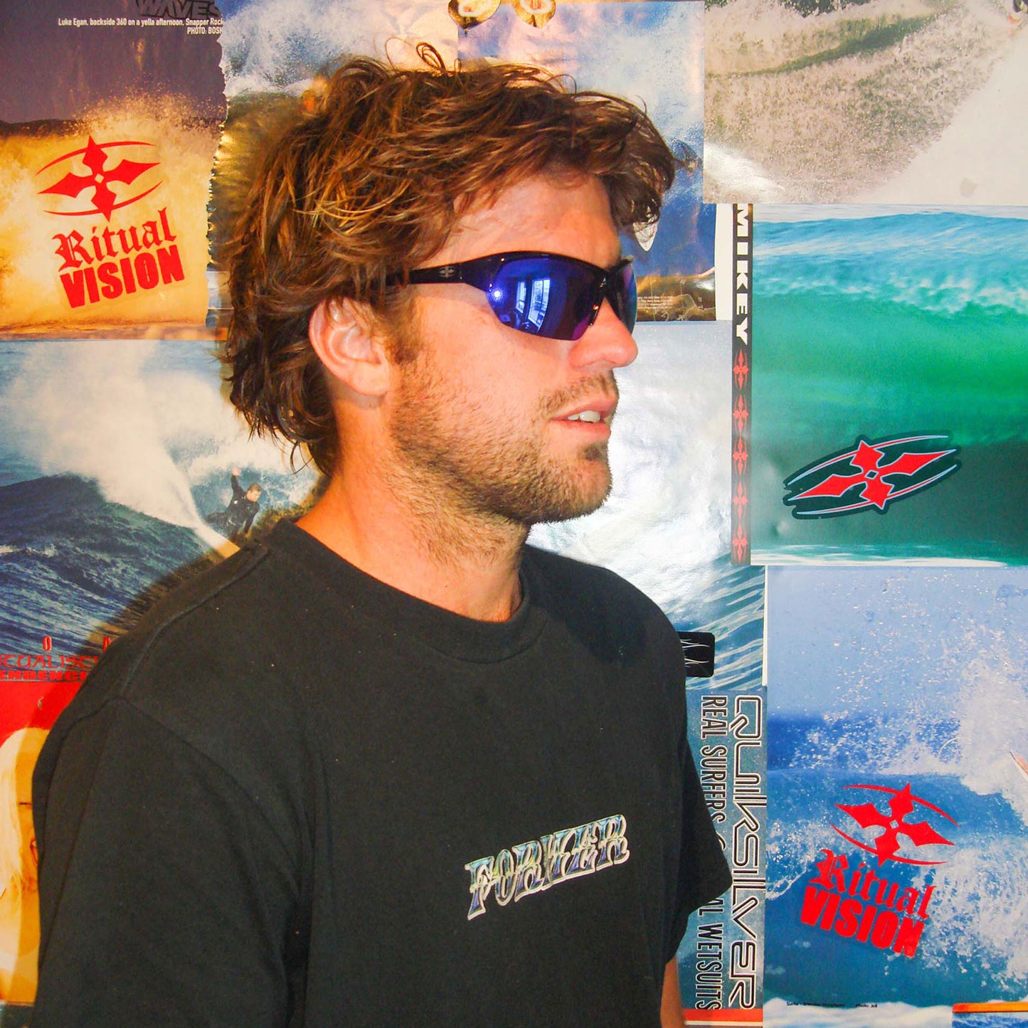 Ritual Vision Break & Enter Sunglasses – Polished Black / Reflective Blue