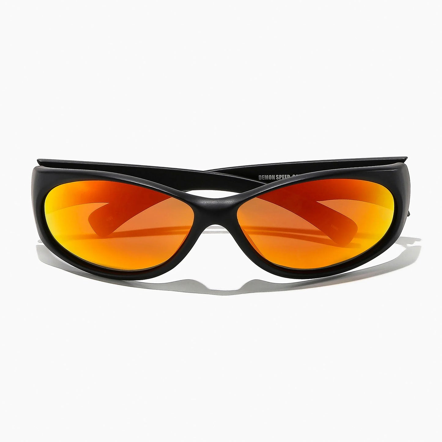 Ritual Vision Demon Speed Polarised Sunglasses - Matte Black / Reflective Orange