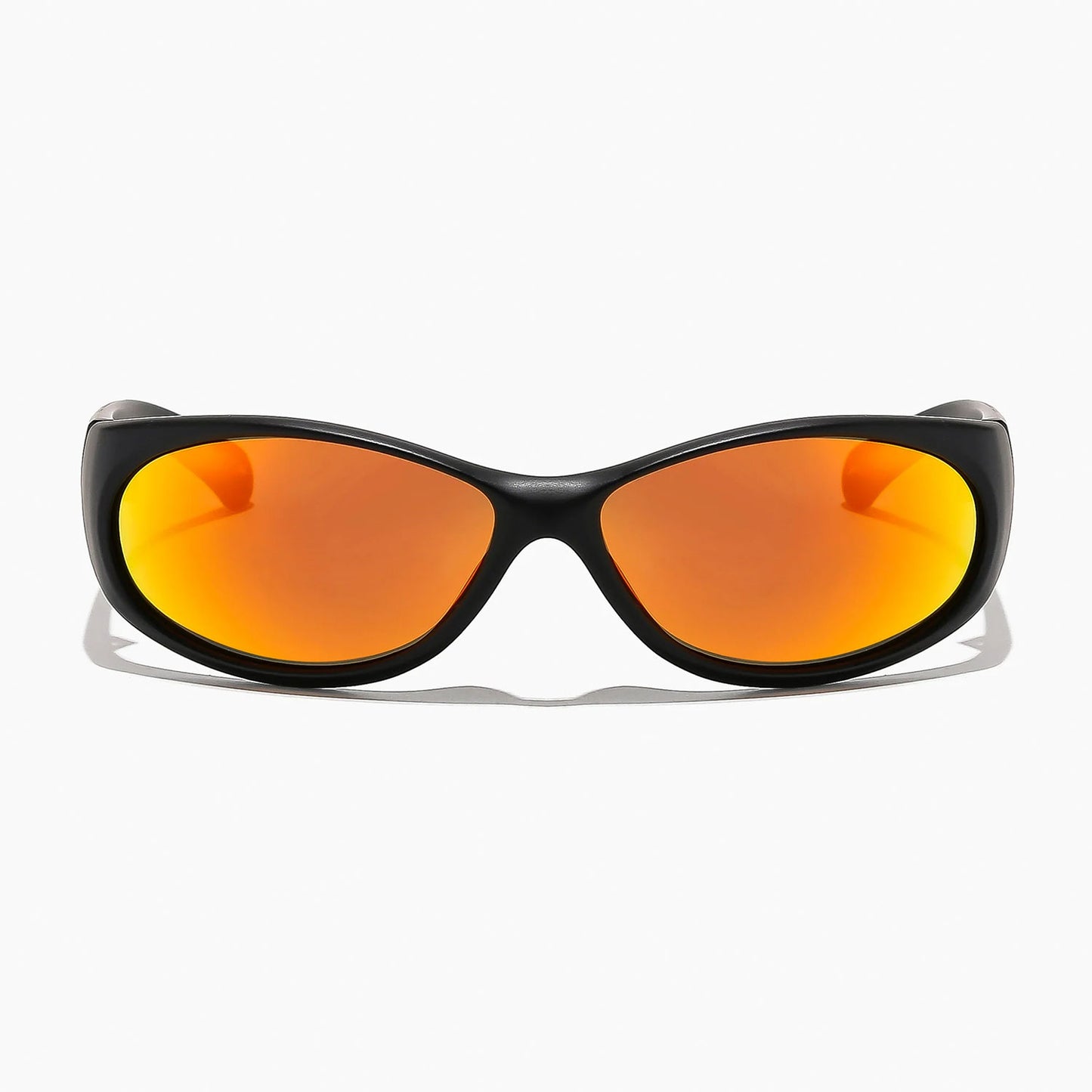 Ritual Vision Demon Speed Polarised Sunglasses - Matte Black / Reflective Orange