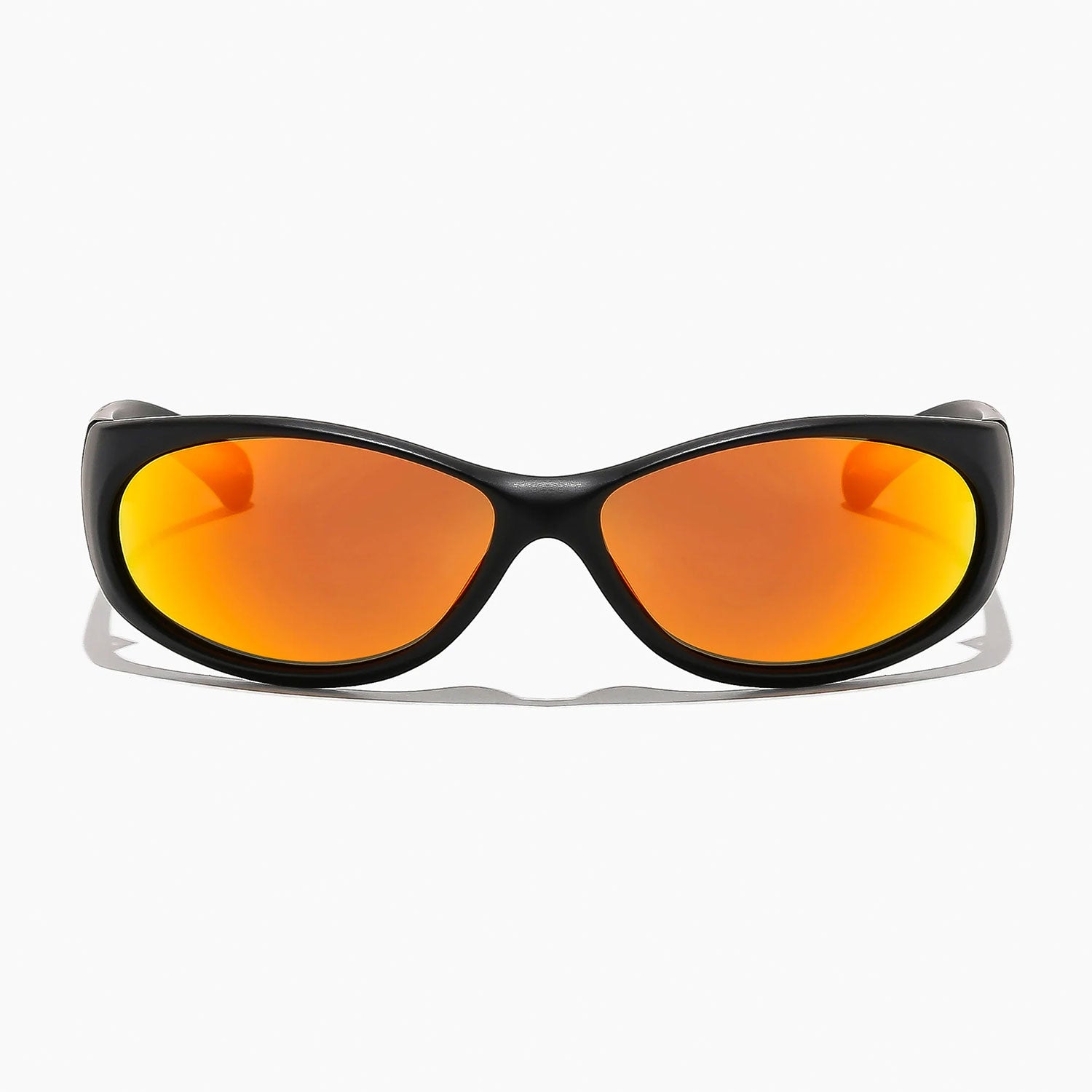 Ritual Vision Demon Speed Polarised Sunglasses - Matte Black / Reflective Orange