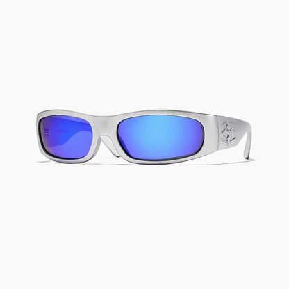 Ritual Vision Parasite Polarised Sunglasses - Matte Chrome / Blue