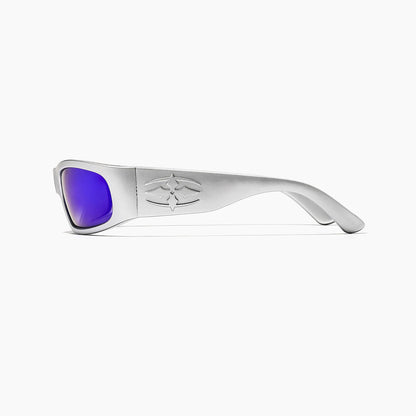 Ritual Vision Parasite Polarised Sunglasses - Matte Chrome / Blue
