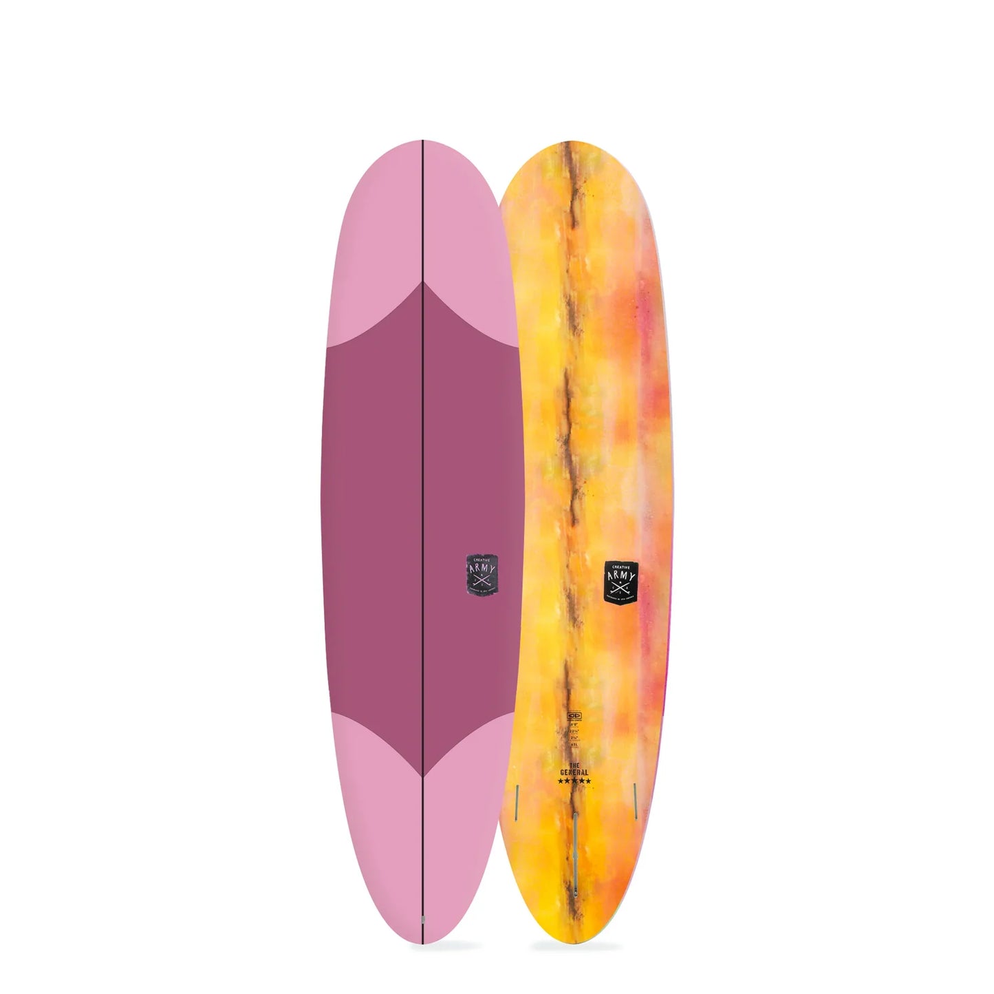 Ocean & Earth The General Epoxy Soft Surfboard - Mauve - 7FT