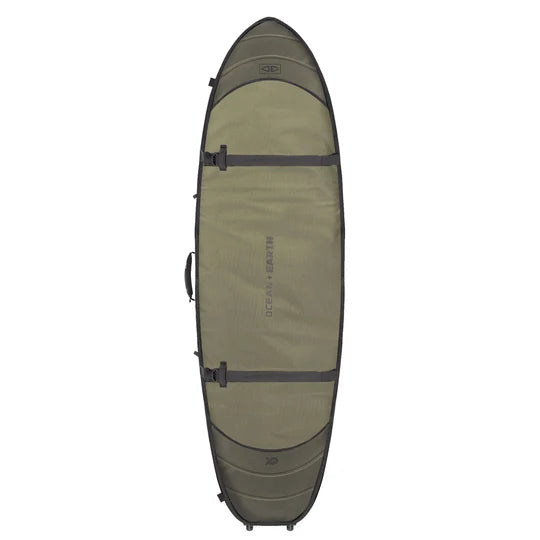 Ocean & Earth Hypa 10mm Fish / Short Wheeled 3 Board Bag - Black