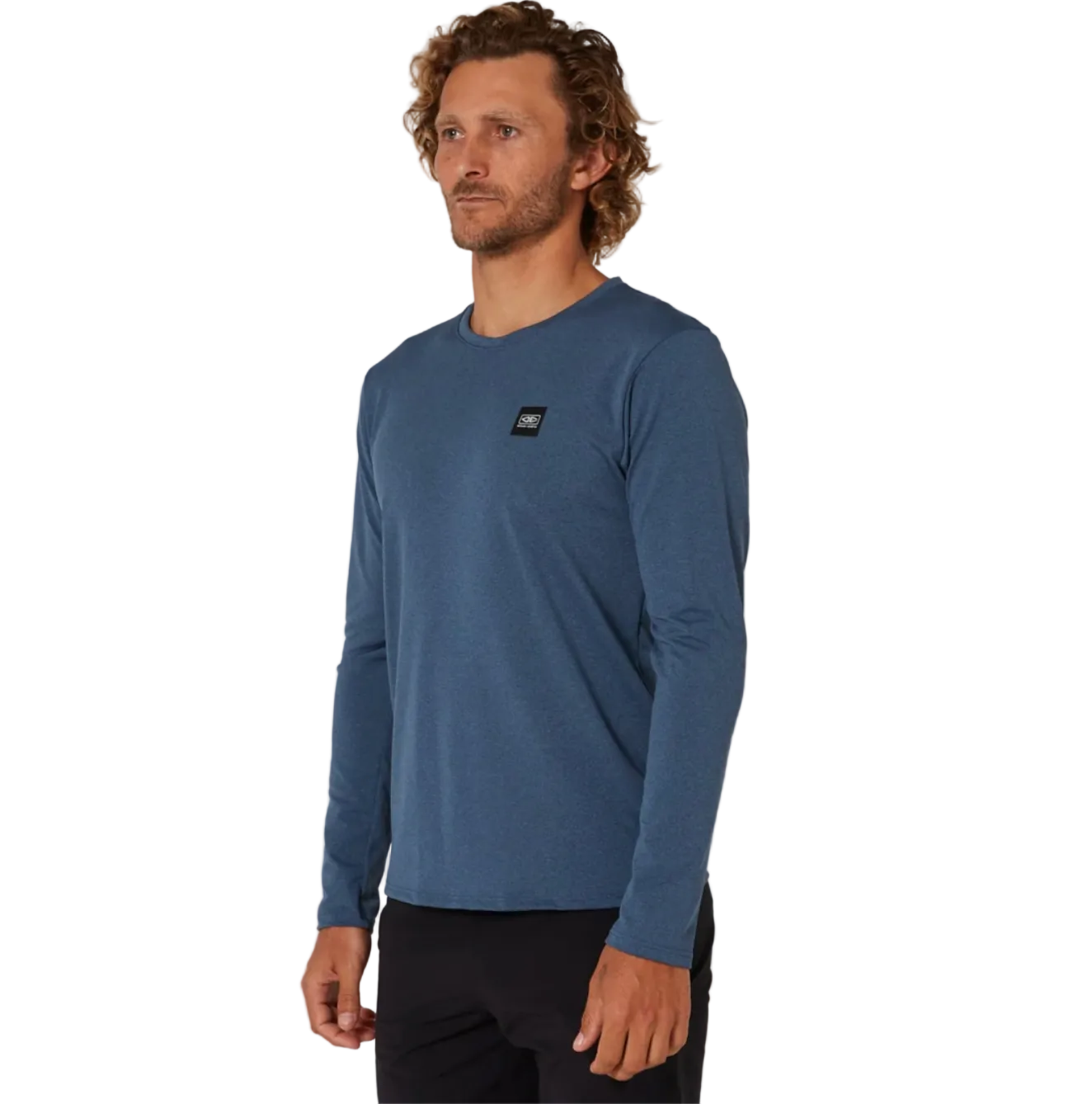 Ocean & Earth Men's Long Sleeve Loose Fit UV Shirt - Navy