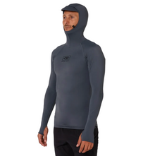 Ocean & Earth Tropic Hooded Men's Rash Guard - Grey