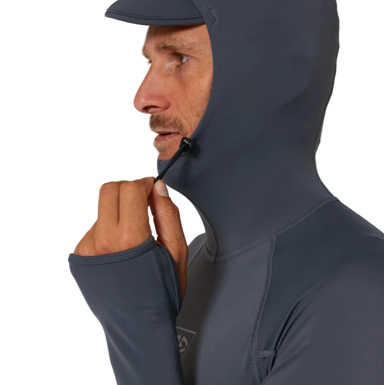 Ocean & Earth Tropic Hooded Men's Rash Guard - Grey
