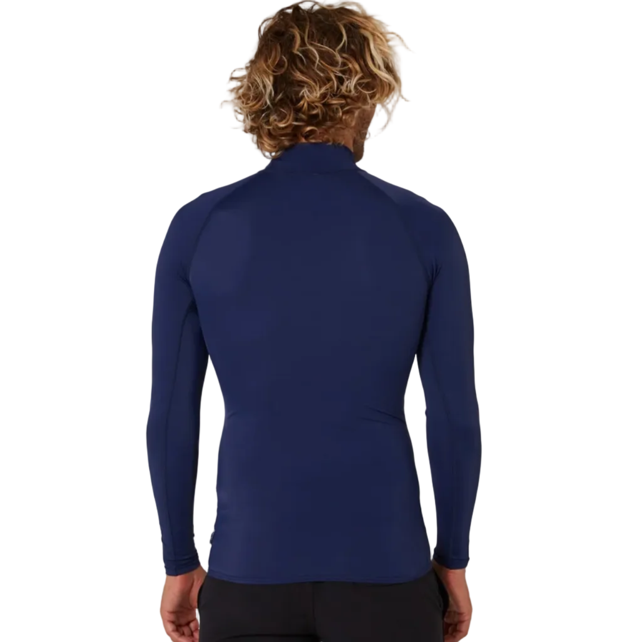 Ocean & Earth  Script Men's Long Sleeve Rash Shirt - Midnight