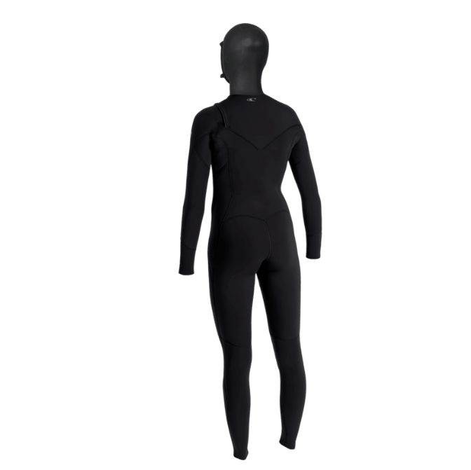 O'Neill Womens Epic 6/4mm Chest Zip Hooded Winter Wetsuit 2026 - Black