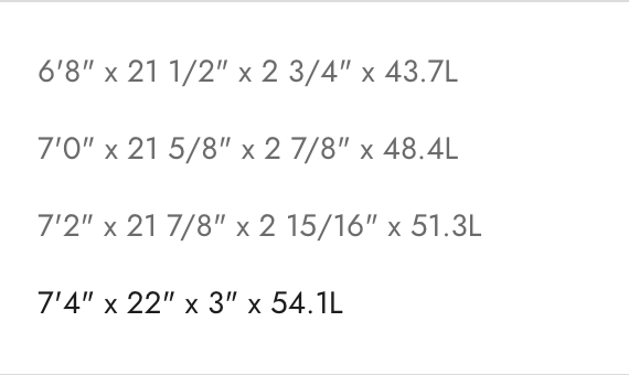 Dimensions