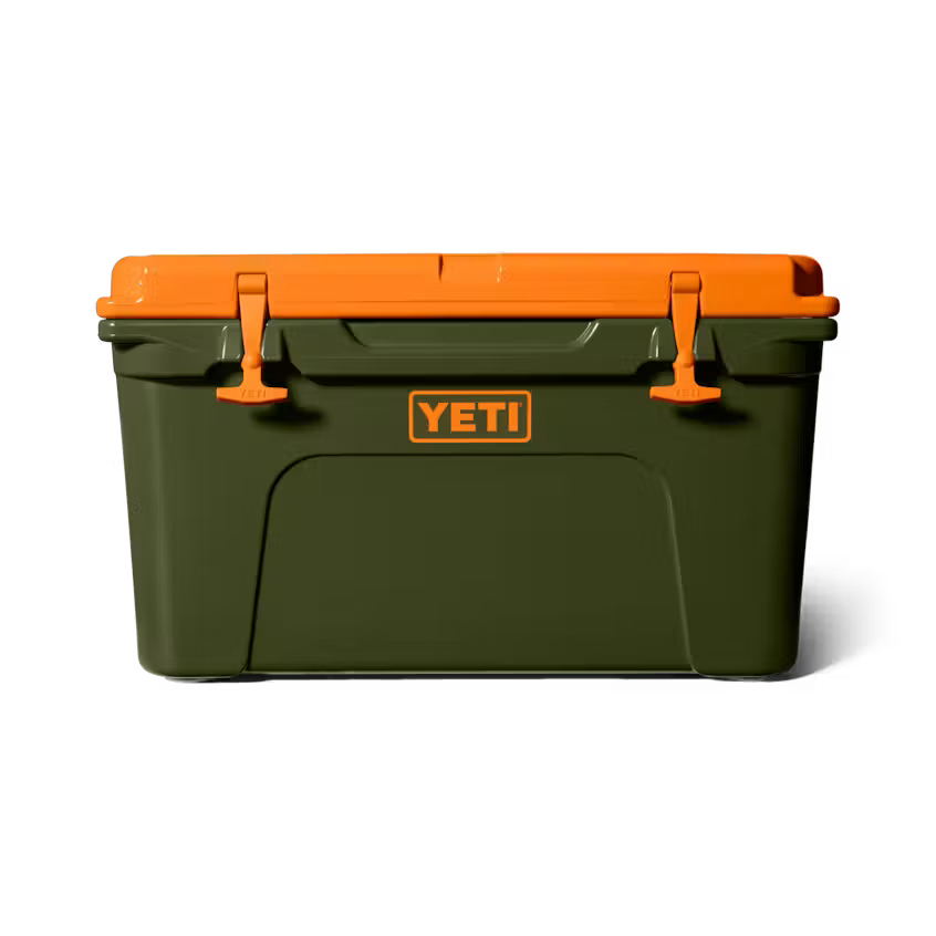 Yeti Tundra 45 Hard Cooler - Olive/King Crab Orange