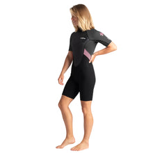 C-Skins Element 3/2mm Womens Back Zip FL Shorty - Black / Meteor / Rose
