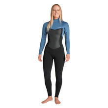 C-Skins NuWave Surflite 3/2mm Womens GBS Back Zip Summer Wetsuit in Black/Steel Blue