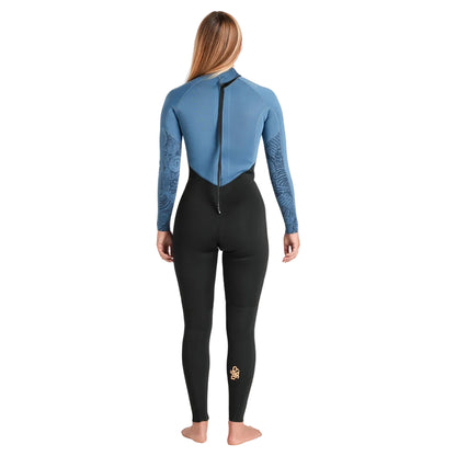 C-Skins NuWave Surflite 3/2mm Womens GBS Back Zip Steamer 2026 - Black/Steel Blue