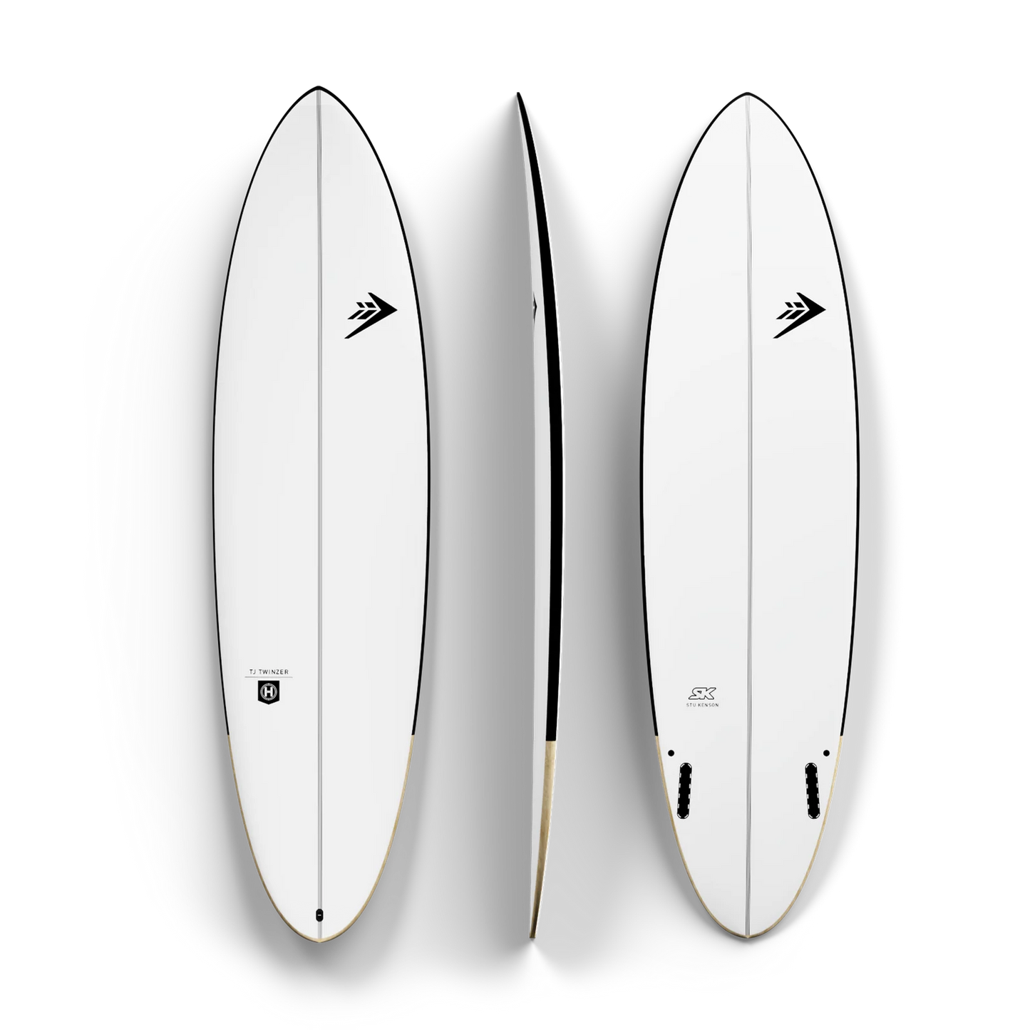 Firewire Taylor Jensen Helium Core Twinzer Surfboard - Black
