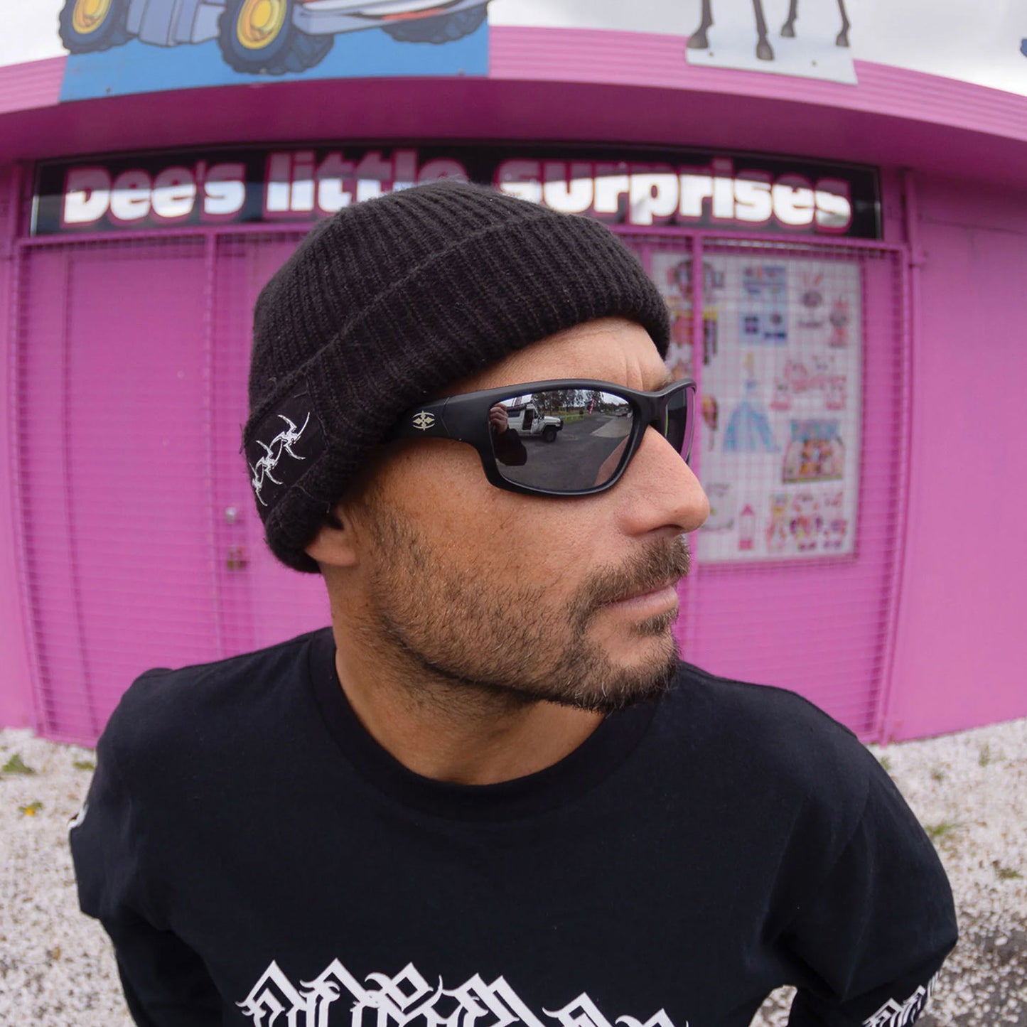 Ritual Vision Teenage Zero Sunglasses - Polished Black / Rust Polarised