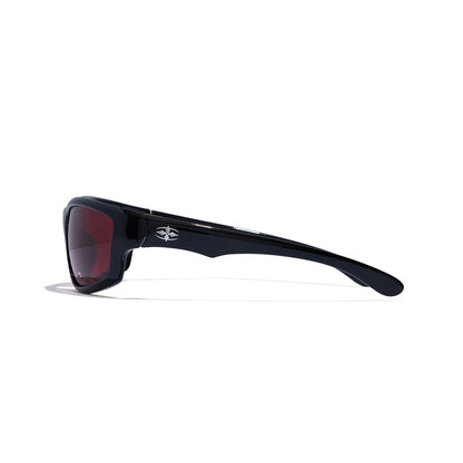 Ritual Vision Teenage Zero Sunglasses - Polished Black / Rust Polarised