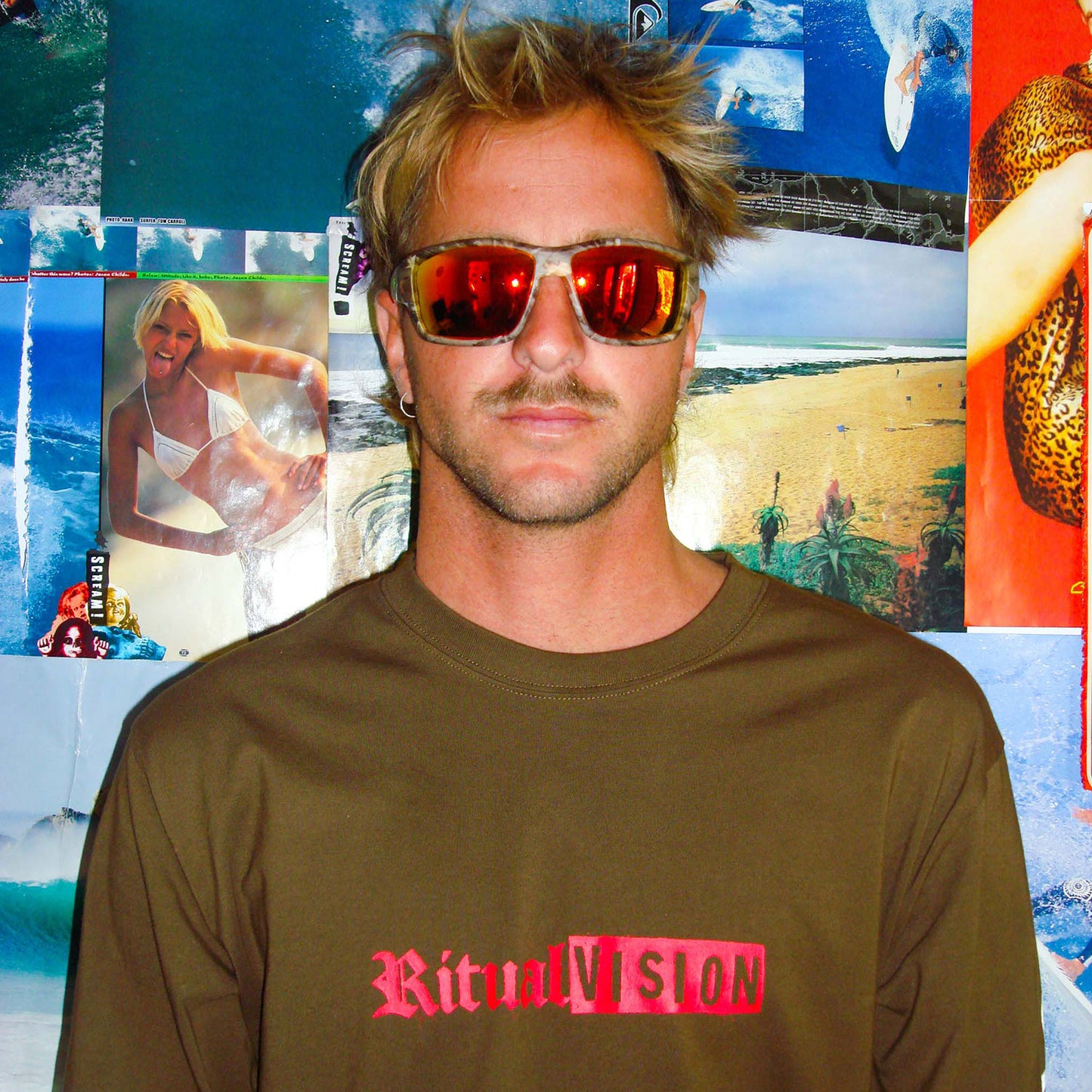 Ritual Vision The Decline Polarised Sunglasses - Combat / Orange Reflective