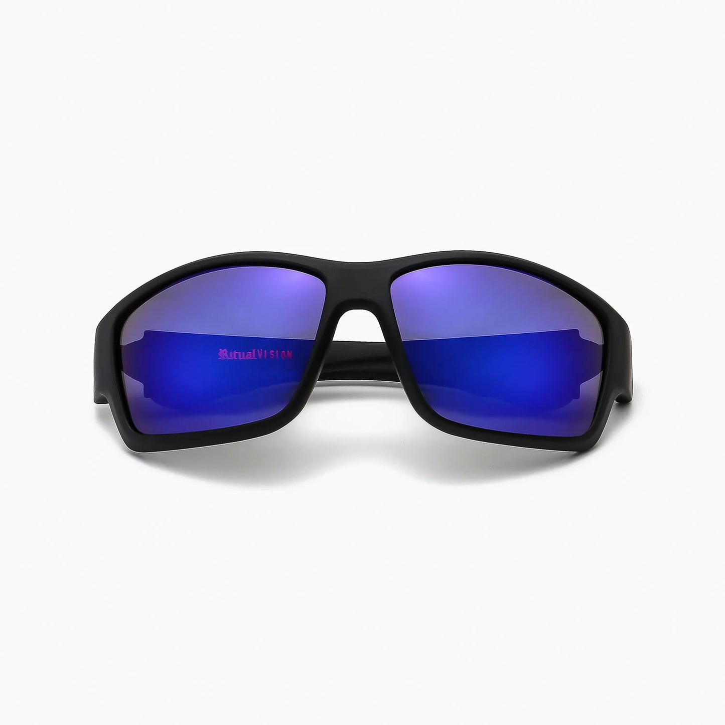 Ritual Vision The Decline Polarised Sunglasses - Matte Black / Blue Reflective
