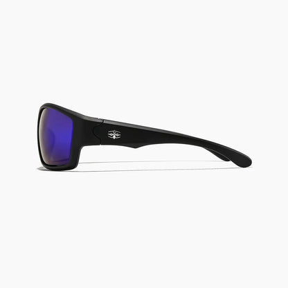 Ritual Vision The Decline Polarised Sunglasses - Matte Black / Blue Reflective