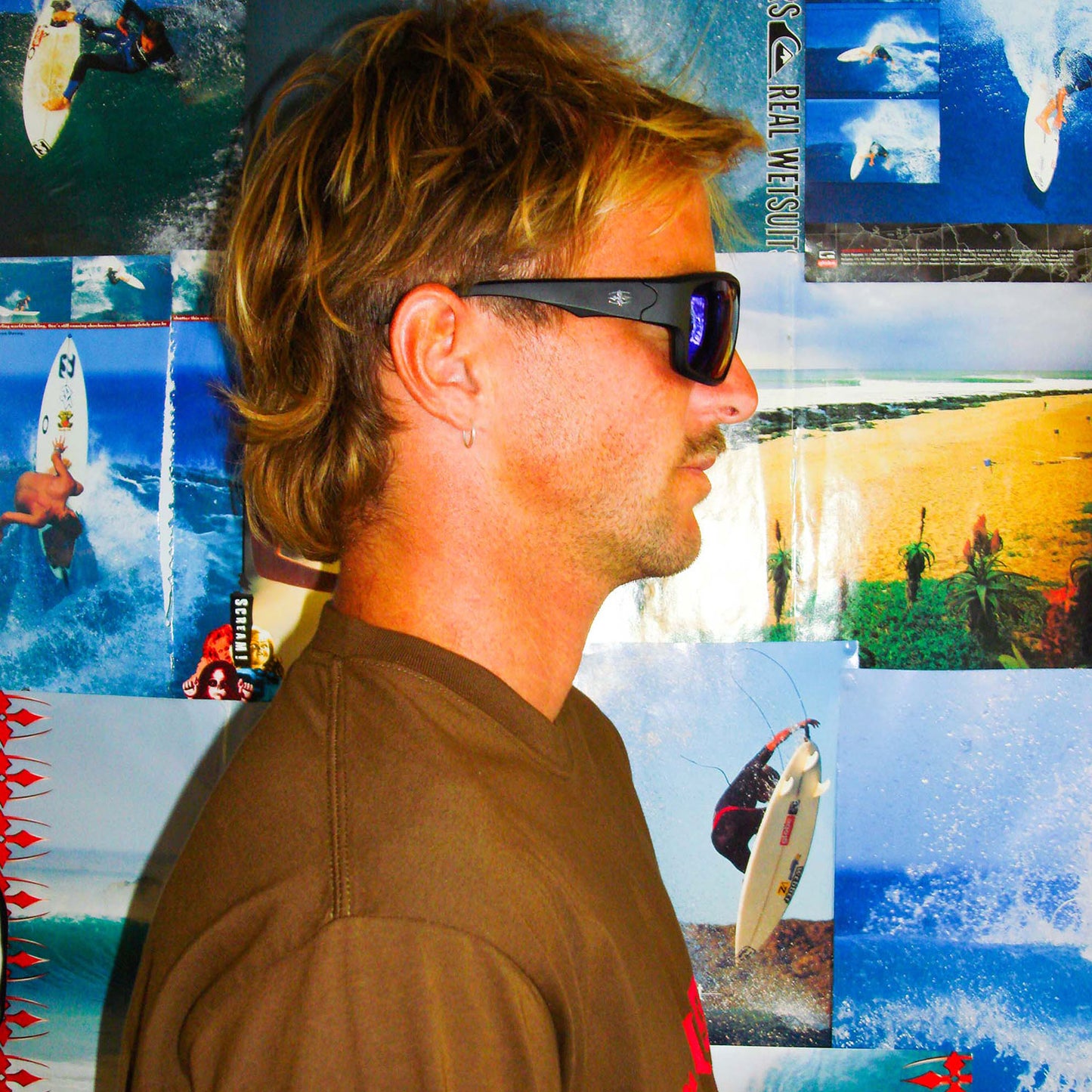 Ritual Vision The Decline Polarised Sunglasses - Matte Black / Blue Reflective