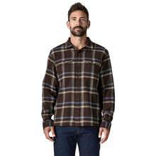 Patagonia Mens Fjord Flannel Shirt - Crossing: Den Brown