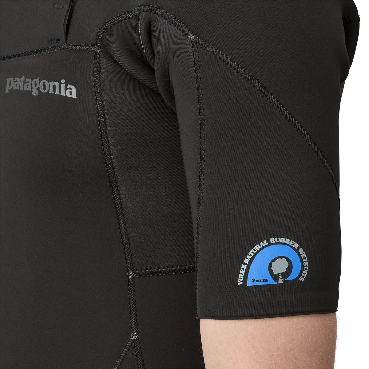 Patagonia Regulator Yulex Lite 2mm Men's Chest Zip Short Sleeve Wetsuit - Black