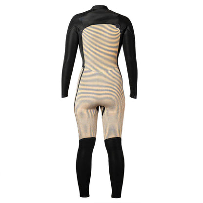 Xcel Comp 4/3mm Chest Zip Womens Wetsuit - Black/Black Palm Print