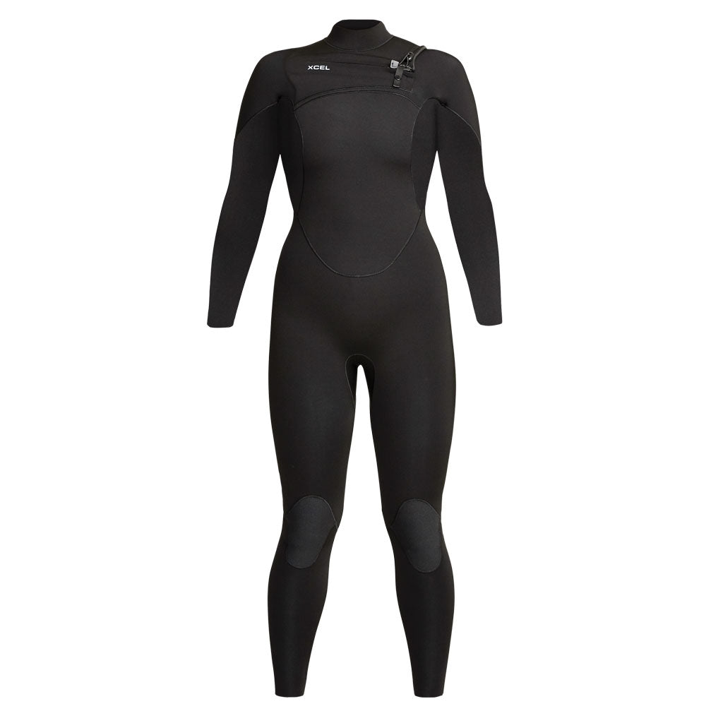 Xcel Comp 4/3mm Chest Zip Womens Wetsuit - Black