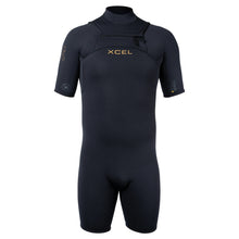 Xcel Comp+ Mens Chest Zip 2/1.5mm Shorty Wetsuit - Black