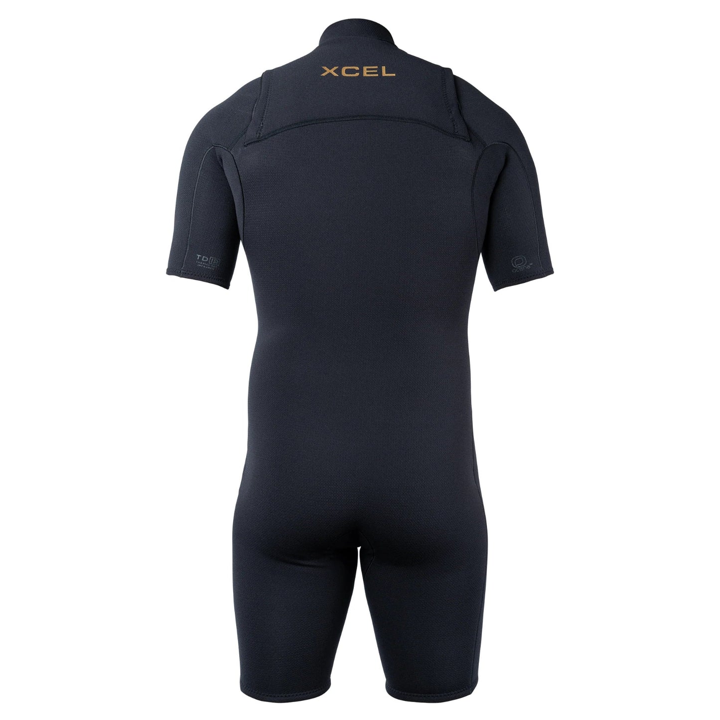 Xcel Comp+ Mens Chest Zip 2/1.5mm Shorty Wetsuit - Black