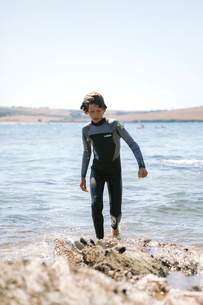 C Skins Legend 5/4/3mm Junior Back Zip Wetsuit 2025 - Black/Tie Dye