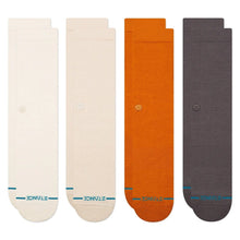 Stance Icon Crew Socks (4-pack) in Canvas