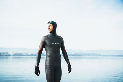 Orca Vitalis Thermal Men's Openwater Swim Wetsuit 2025 - Black/Orange