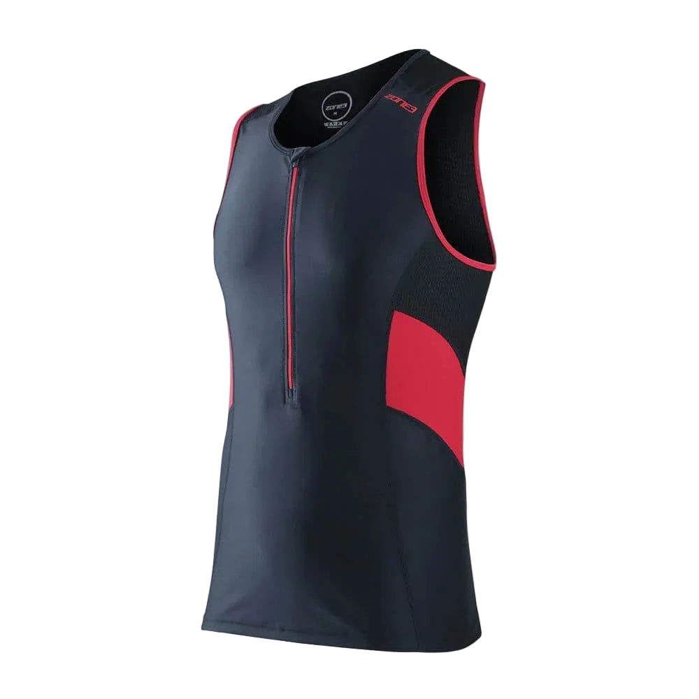 ZONE3 Activate Men's Tri Top - Black/Red