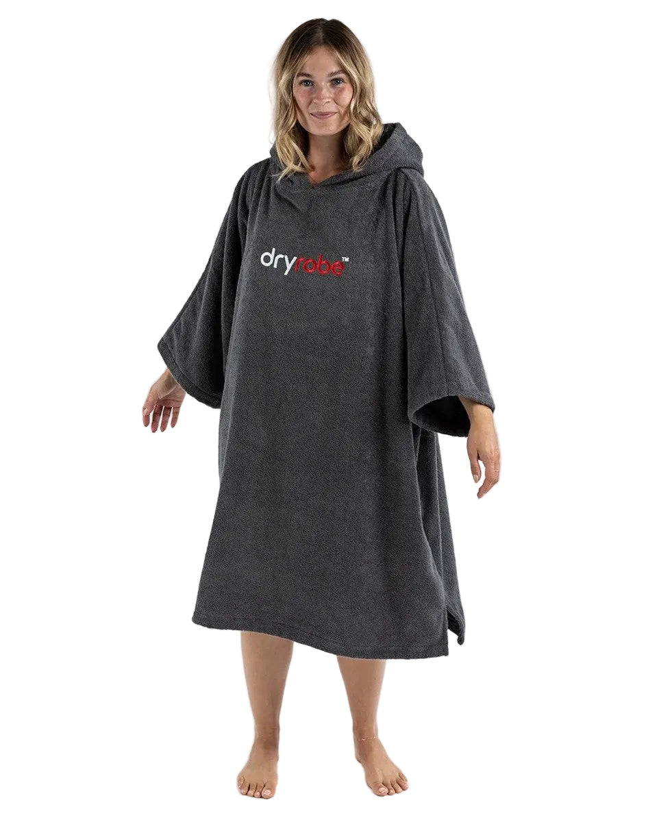 Dryrobe Organic Cotton Changing Towel Robe - Slate Grey