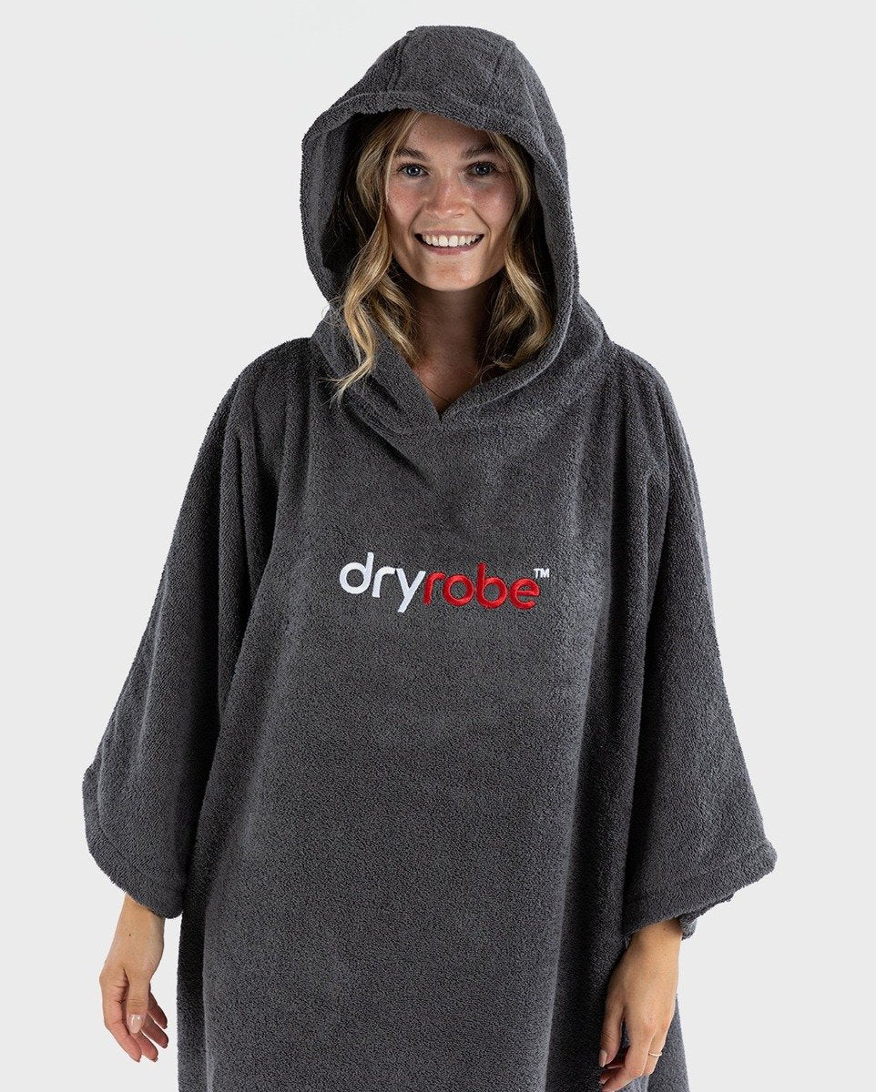 Dryrobe Organic Cotton Changing Towel Robe - Slate Grey