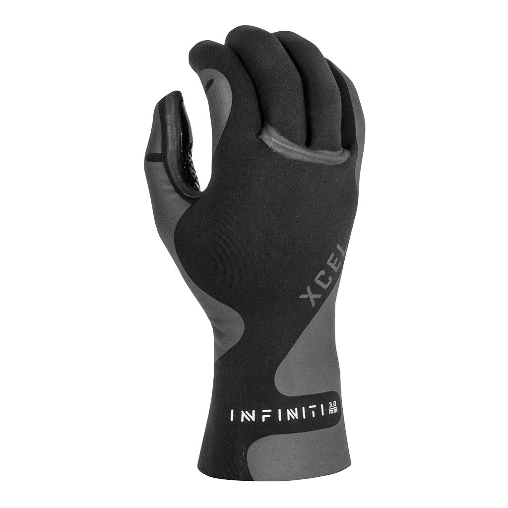 Xcel Infiniti 5-Finger 3mm Wetsuit Glove - Black - Top