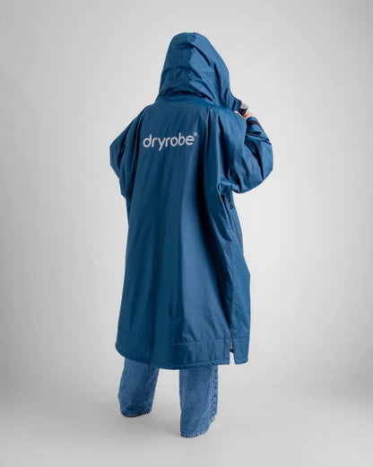 Dryrobe Advance Long Sleeve Changing Robe - Deep Sea Blue / Sand Camo