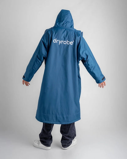 Dryrobe Advance Long Sleeve Changing Robe - Deep Sea Blue / Sand Camo