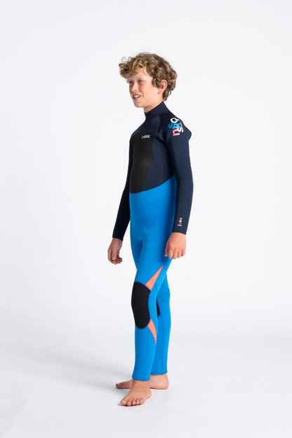 C Skins Legend 5/4/3mm Back Zip Youth Wetsuit - Cyan / Slate