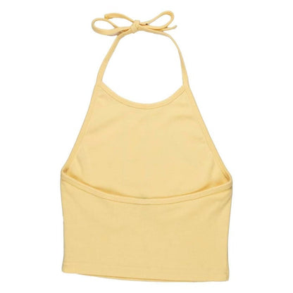 Santa Cruz Asp Butterfly Women's Front Halter Top - Butter