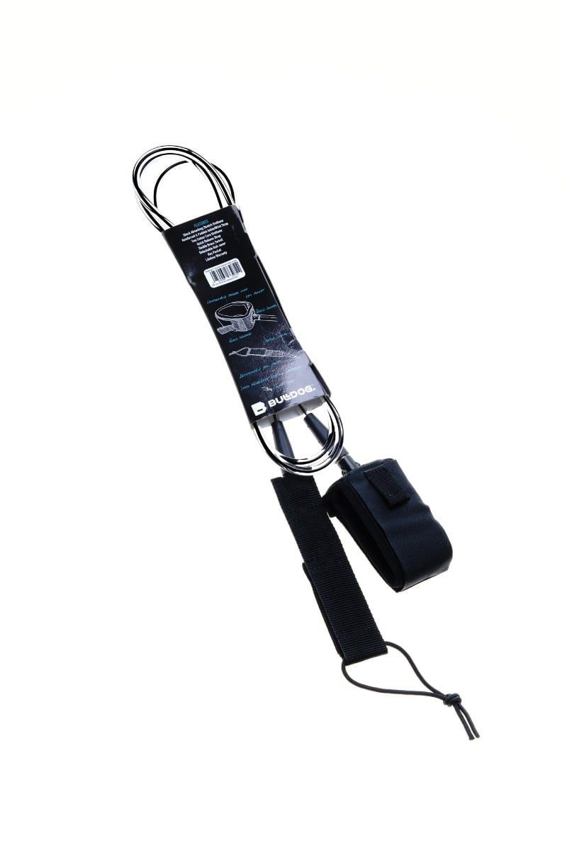 Bulldog 8ft 0 Ankle Surf Leash - Black/Red