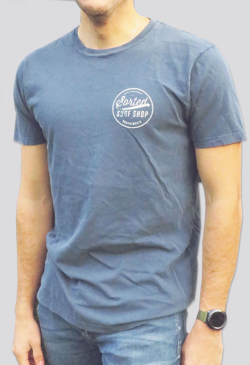 Sorted Surf Shop Circle Unisex T-Shirt - Blue