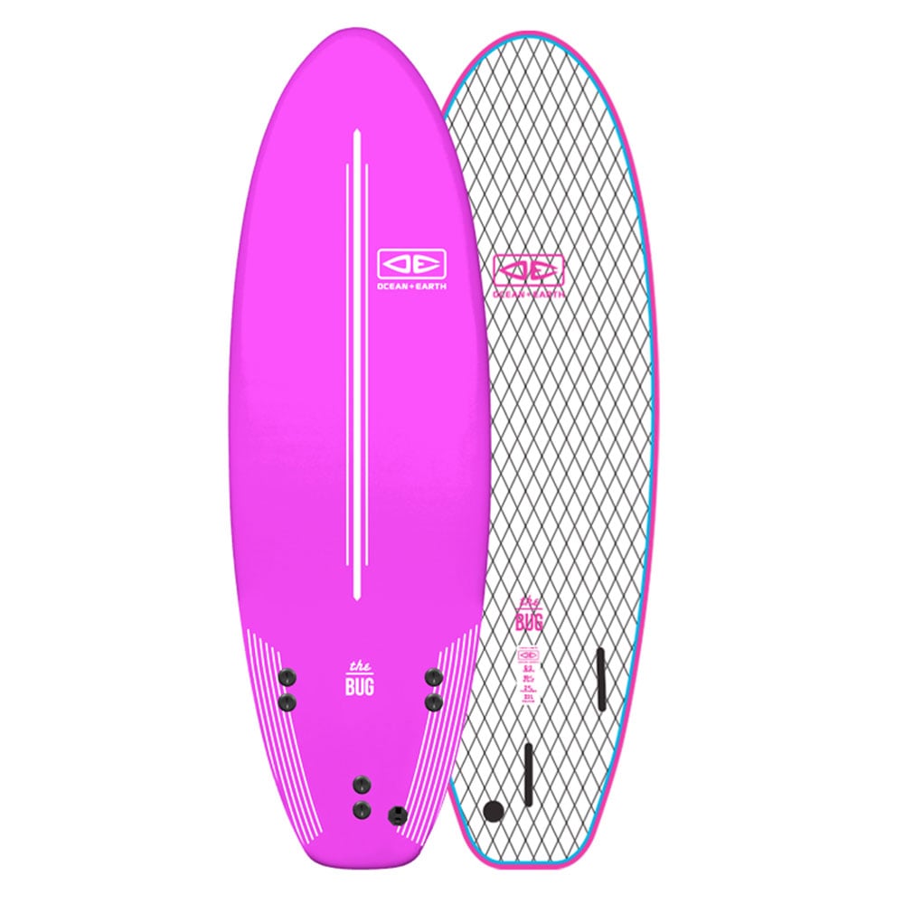 Ocean & Earth 6ft Bug Softboard - Pink